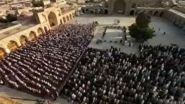 اقامه نماز عید قربان در مسجدالنبی (ص) قزوین