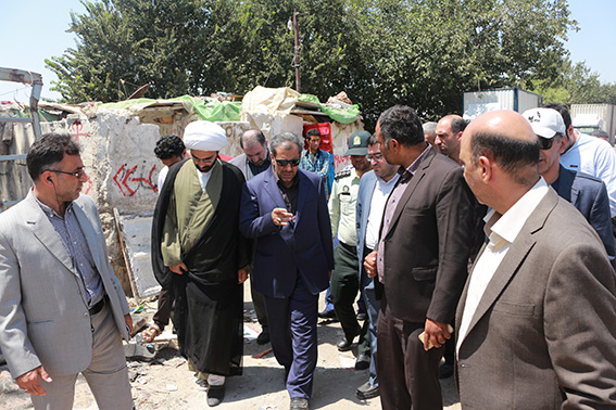 حل مشکل انبارهای ضایعاتی اطراف زمان آباد توسط فرماندار ویژه شهرستان ری