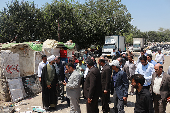 حل مشکل انبارهای ضایعاتی اطراف زمان آباد توسط فرماندار ویژه شهرستان ری