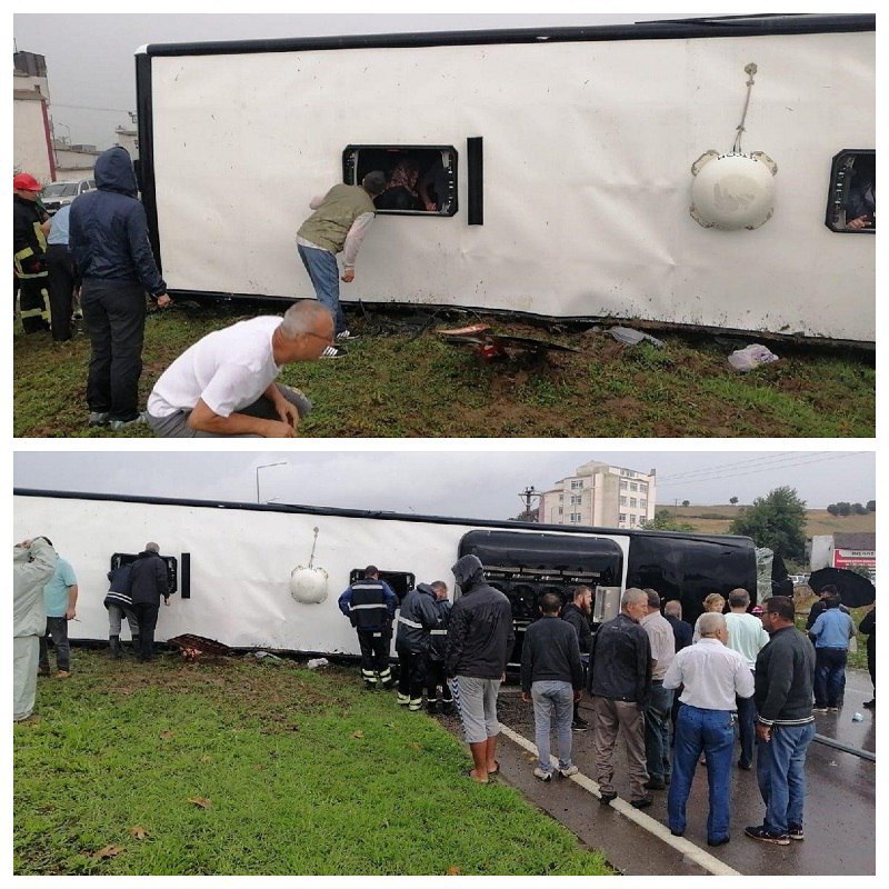 ۲۷ کشته و زخمی در واژگونی اتوبوس در استانبول