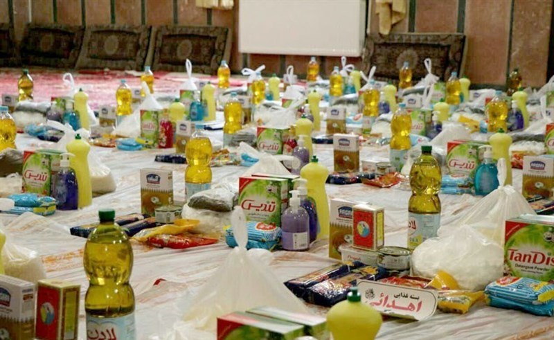 توزیع 600 بسته معیشتی و غذای گرم در جرقویه علیا
