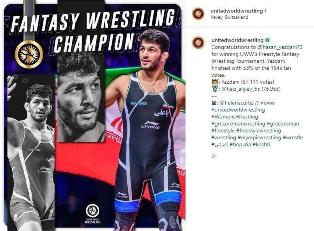 قهرمانی حسن یزدانی در رقابت مجازی کشتی گیران جهان قهرمانی حسن یزدانی در رقابت مجازی کشتی گیران جهان