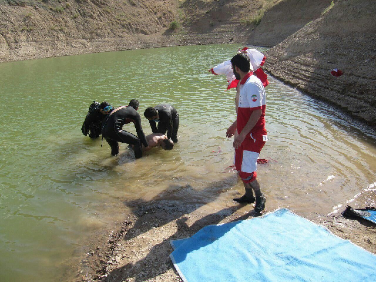 یافتن جسد جوان غرق شده در بند استای تایباد