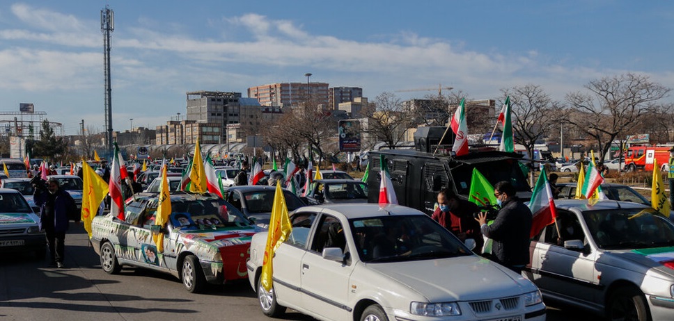 برگزاری راهپیمایی ۲۲ بهمن در تبریز به صورت خودرویی و موتوری