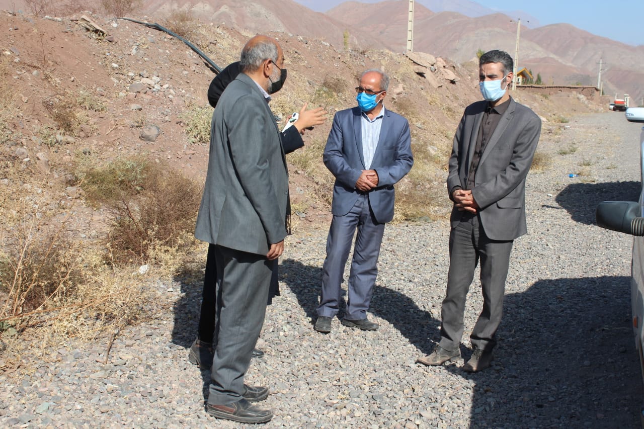 بازدید بازرس کل استان قزوین از معدن سنگ و روستای باغدشت الموت شرقی