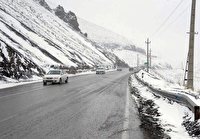 نمک پاشی محورهای برف‌گیر قزوین