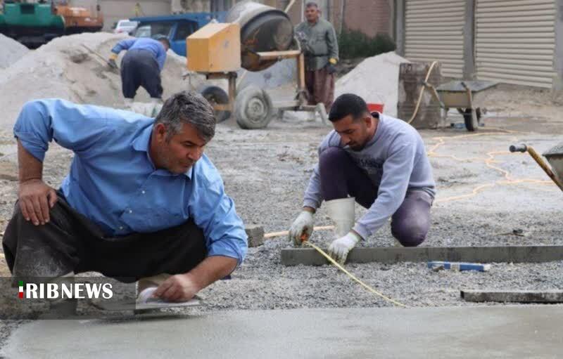 انجام عملیات بتن ریزی در ۳۵ هزار متر مربع مناطق مختلف مهاباد