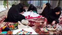 خلق هنر با استفاده از سوزن ونخ درمناطق روستایی خاش