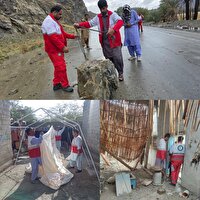 امدادرسانی هلال احمر سیستان و بلوچستان به سیلاب‌زدگان ۴۴ روستای استان
