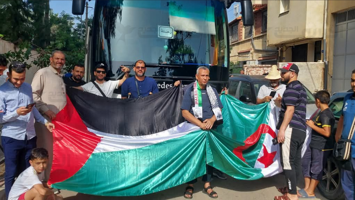 حرکت کاروان مقاومت برای شکست محاصره غزه از تونس به مصر حرکت کاروان مقاومت برای شکست محاصره غزه از تونس به مصر