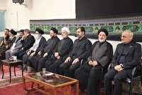 حضور رئیس دفتر رئیس جمهور در مراسم عزاداری بیوت مراجع تقلید در قم