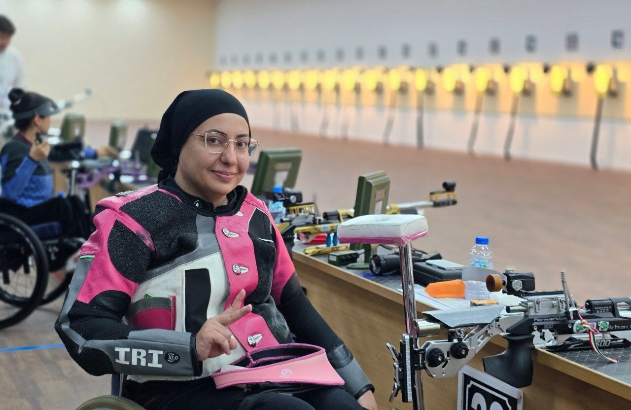 مهسا حاجی محمدی در جایگاه پنجم ایستاد مهسا حاجی محمدی در جایگاه پنجم ایستاد