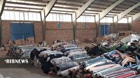 کشف کارخانه بزرگ پارچه قاچاق در بروجرد