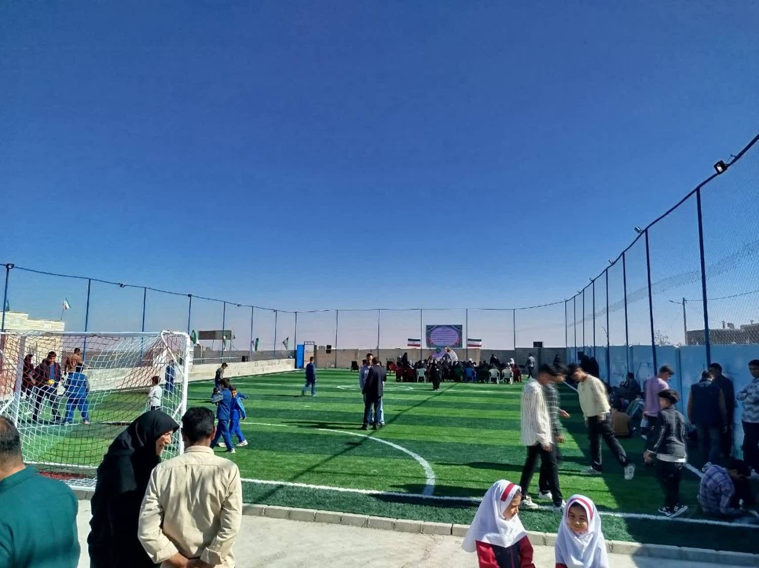 افتتاح‌های زمین چمن مصنوعی در آموزشگاه توحید جبله نو جغتای