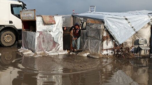 یونیسف: بارش‌ها جان ۸۰۰ هزار نفر را در غزه تهدید می‌کند