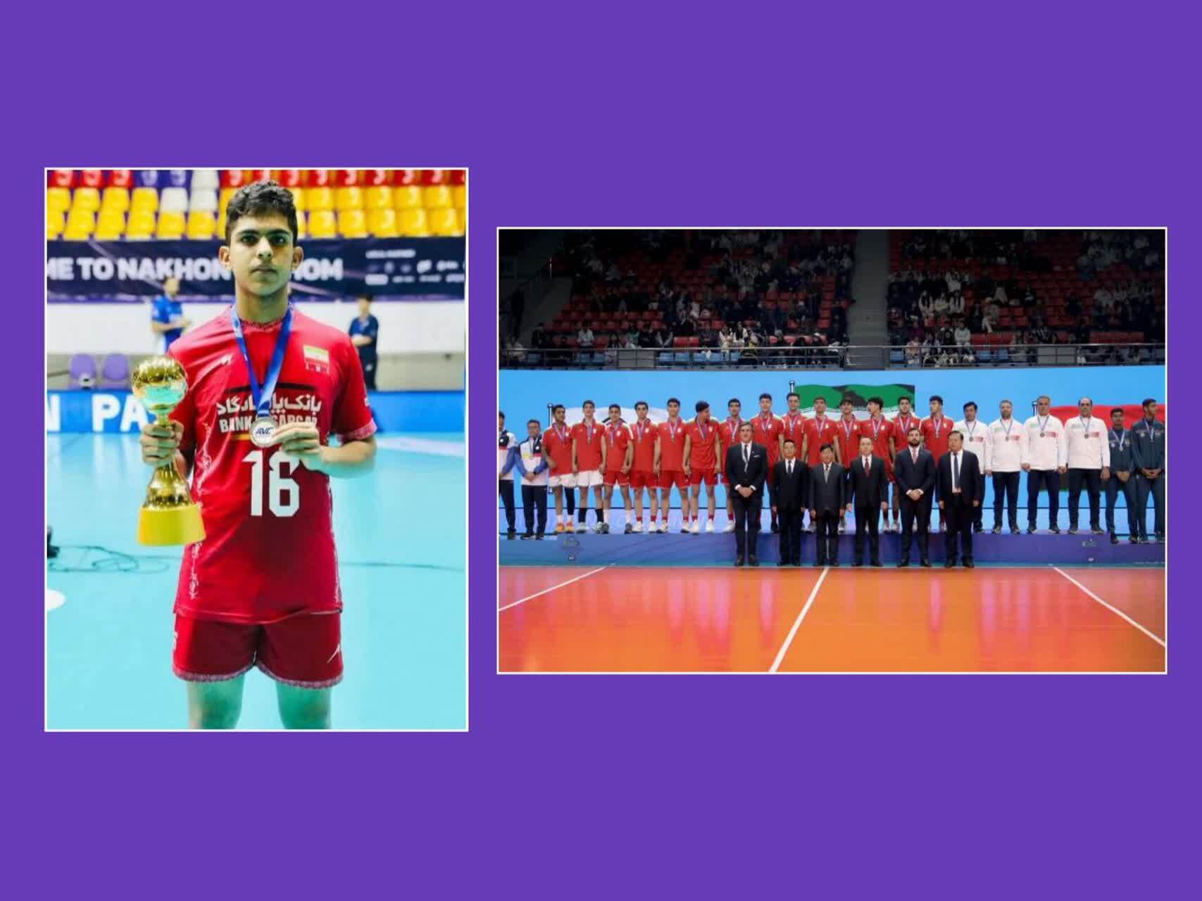 درخشش نوجوان شاهرودی در رقابت های والیبال دانش‌آموزی جهان