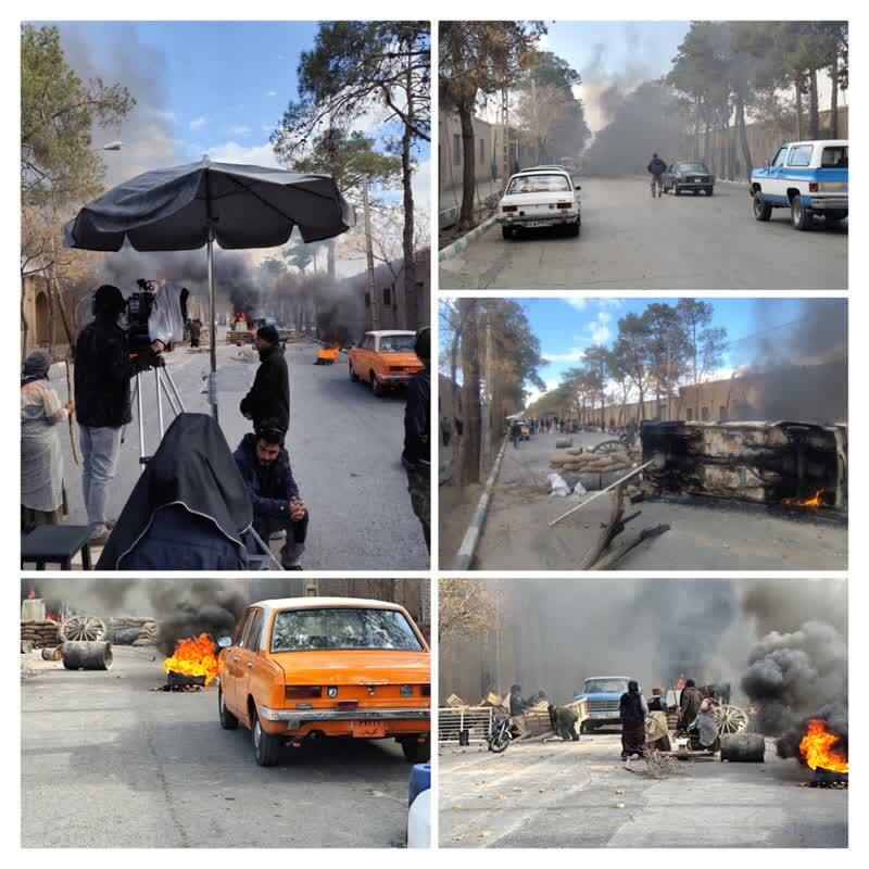 آتش‌سوزی خودرو در خیابان شهدای کرمان مربوط به فیلمبرداری بود